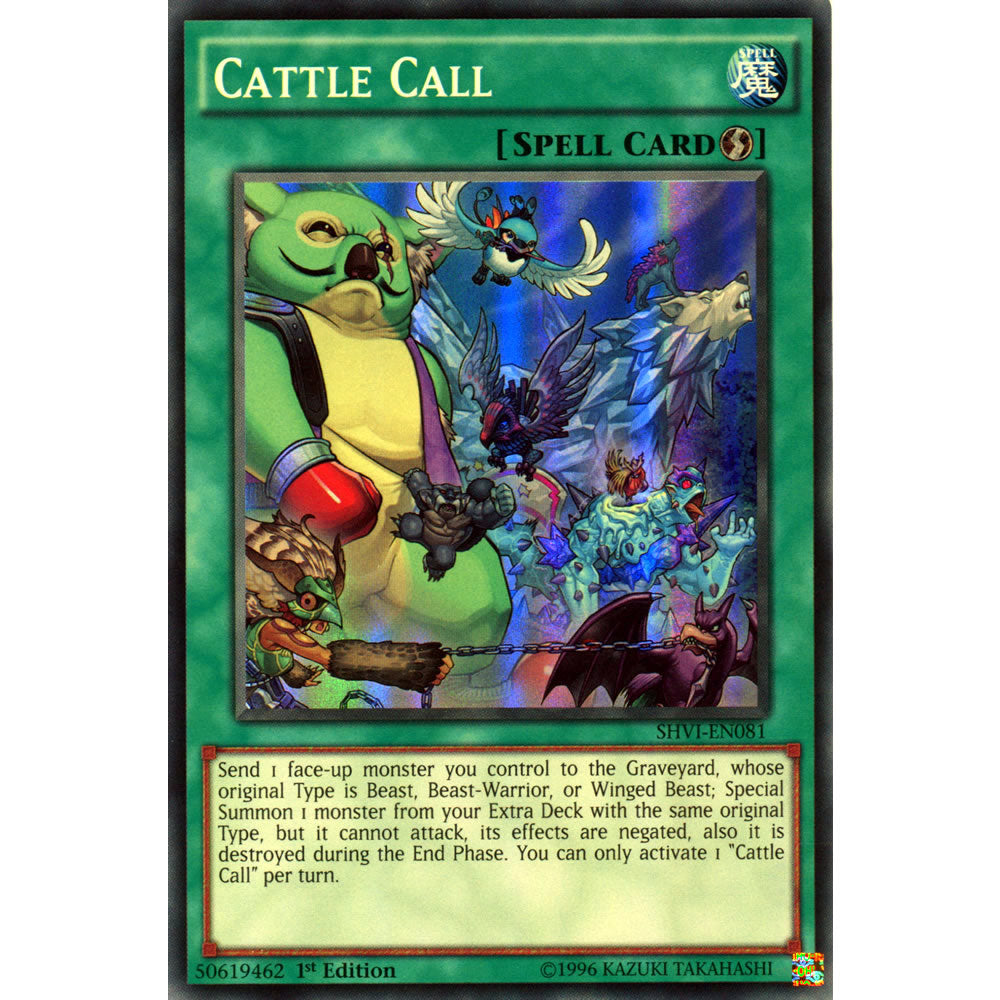 Cattle Call SHVI-EN081 Yu-Gi-Oh! Card from the Shining Victories Set