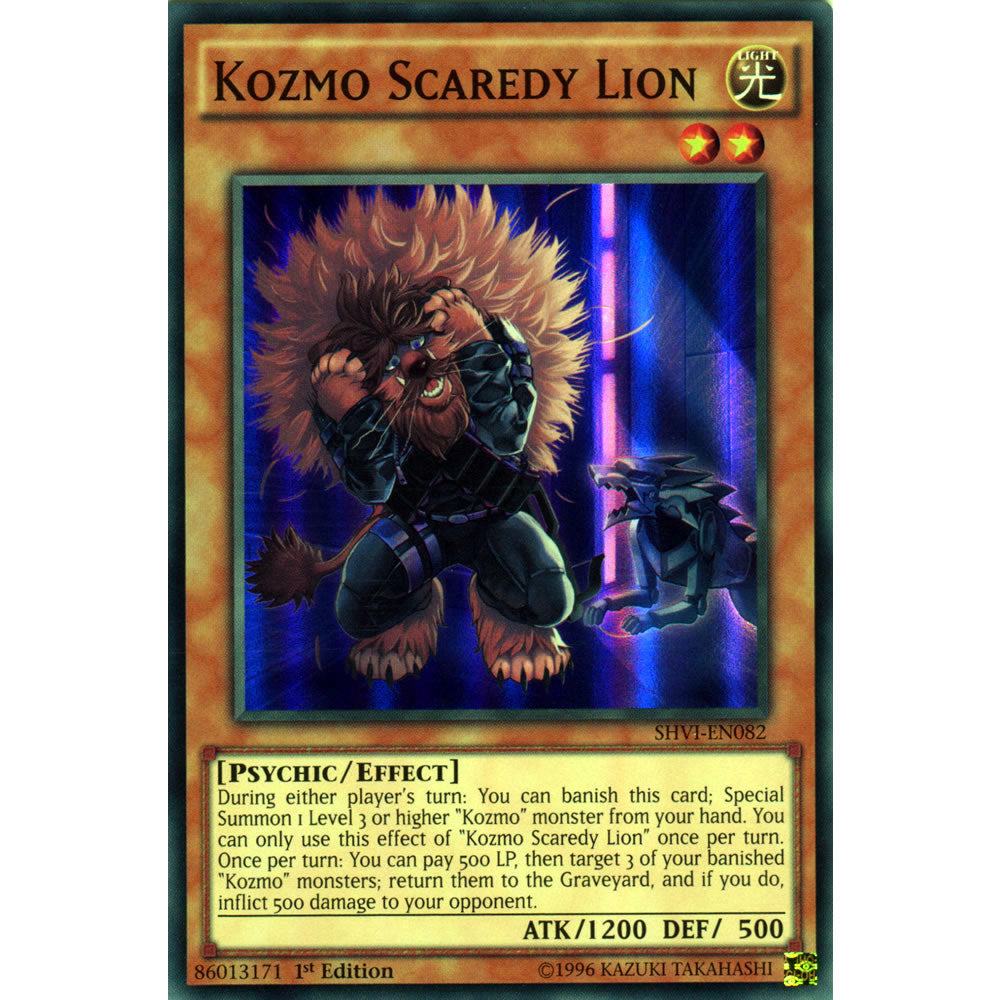 Kozmo Scaredy Lion SHVI-EN082 Yu-Gi-Oh! Card from the Shining Victories Set