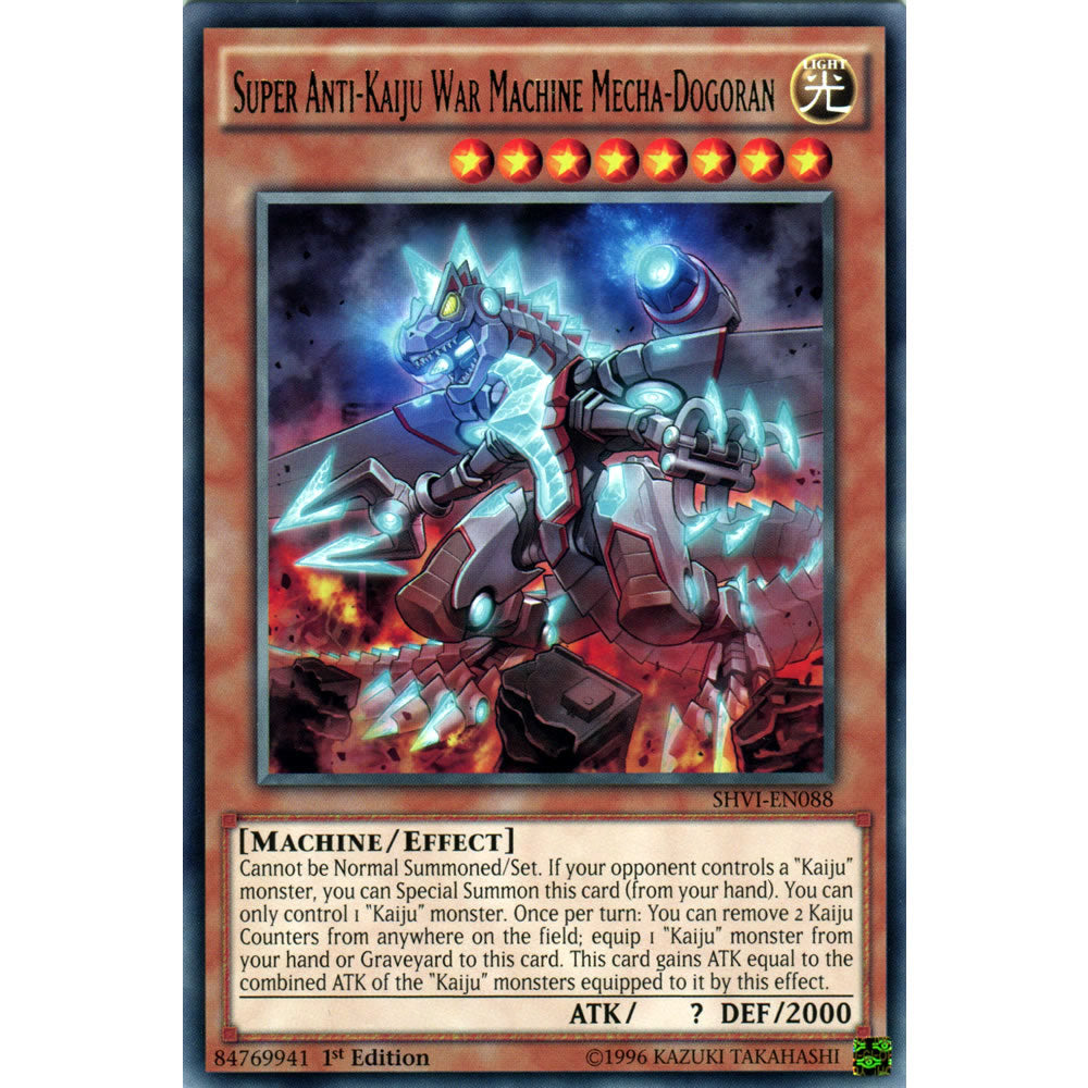 Super Anti-Kaiju War Machine Mecha-Dogoran SHVI-EN088 Yu-Gi-Oh! Card from the Shining Victories Set