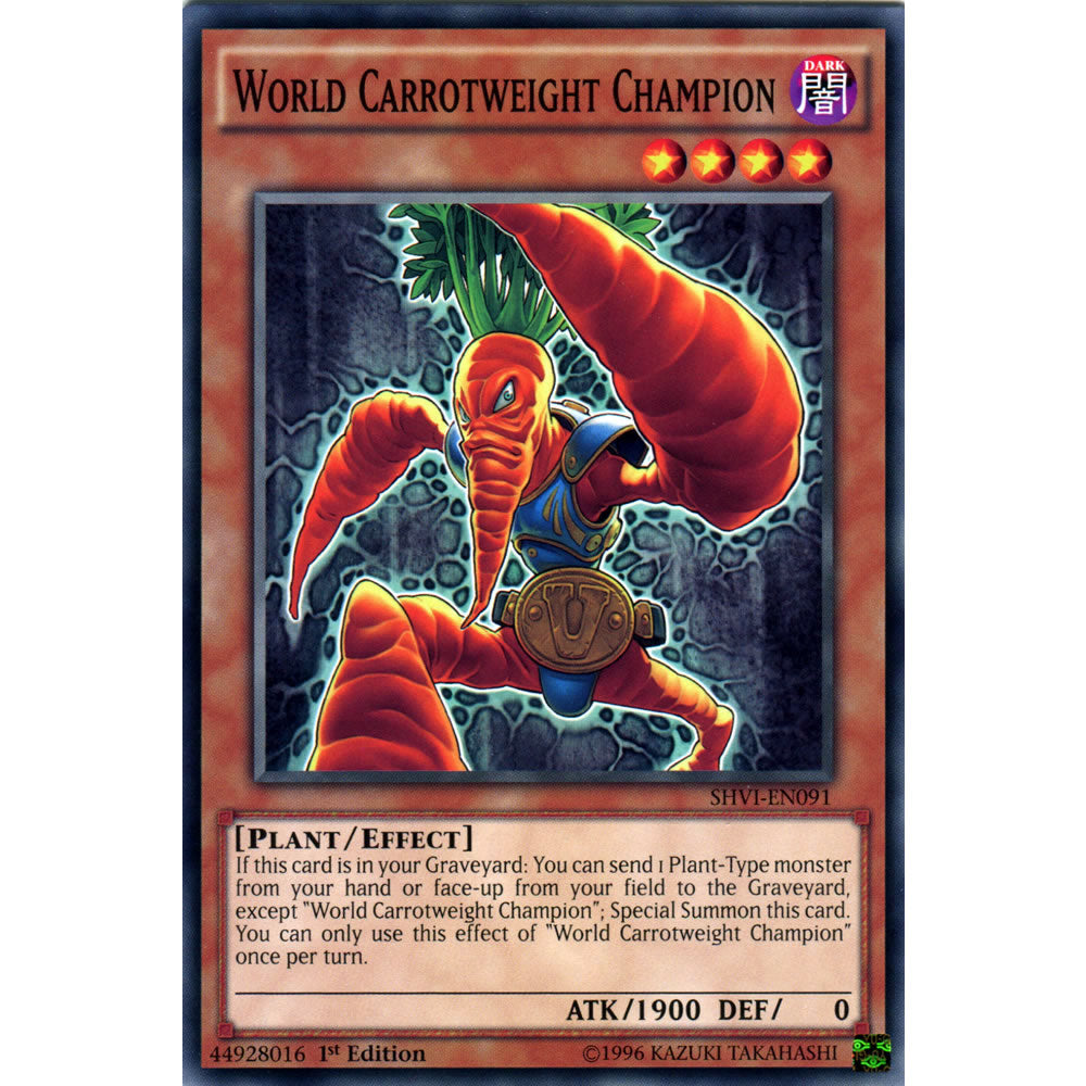 World Carrotweight Champion SHVI-EN091 Yu-Gi-Oh! Card from the Shining Victories Set