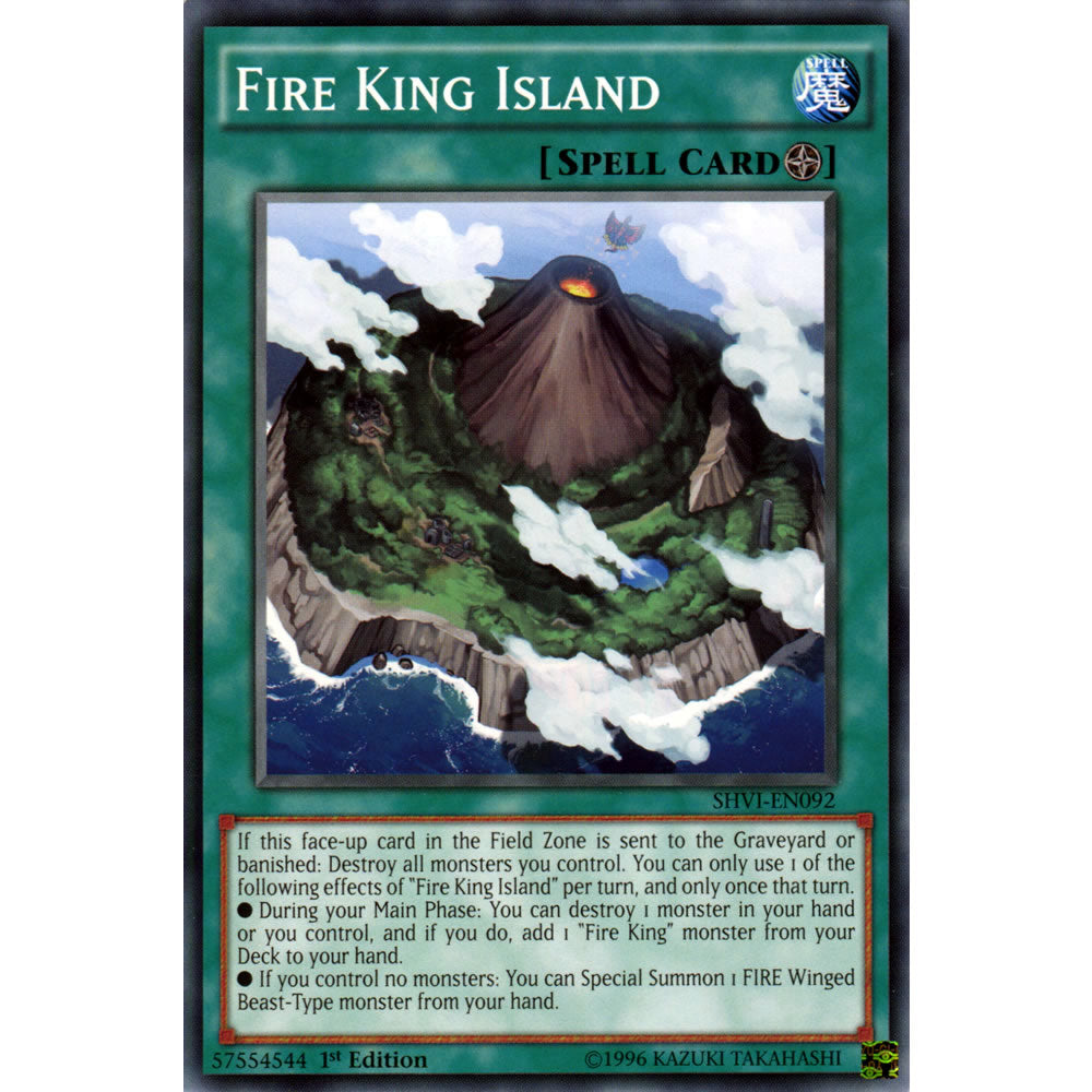 Fire King Island SHVI-EN092 Yu-Gi-Oh! Card from the Shining Victories Set