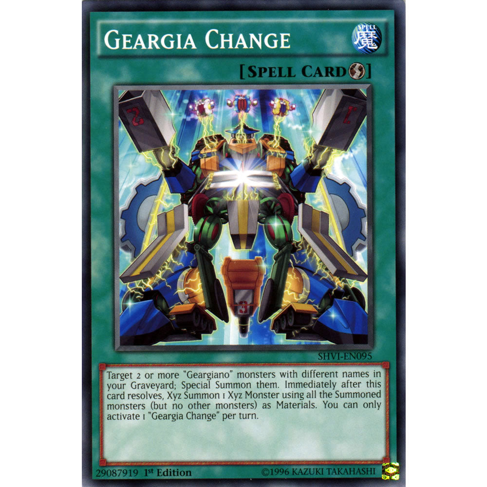 Geargia Change SHVI-EN095 Yu-Gi-Oh! Card from the Shining Victories Set