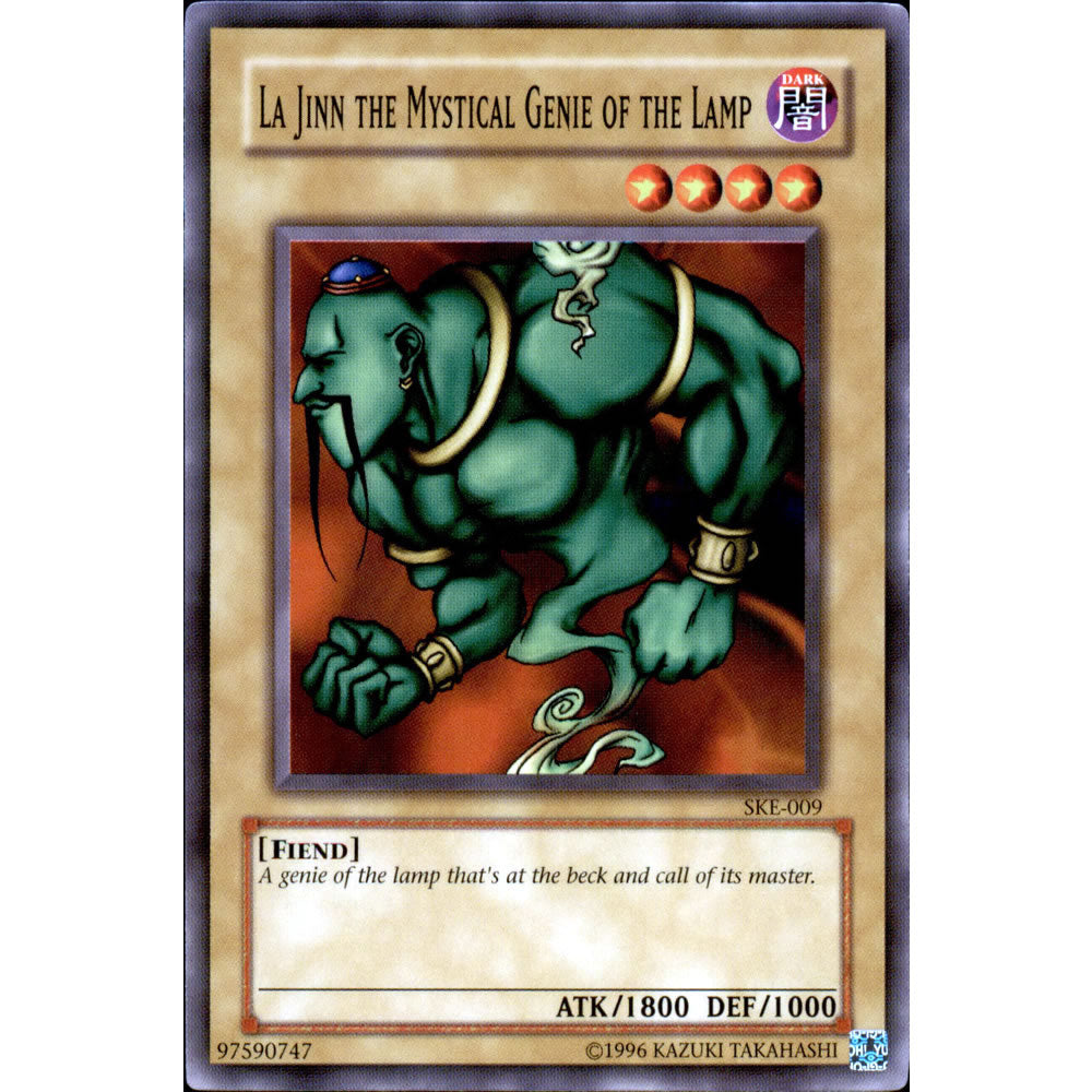 La Jinn the Mystical Genie of the Lamp SKE-009 Yu-Gi-Oh! Card from the Kaiba Evolution Set