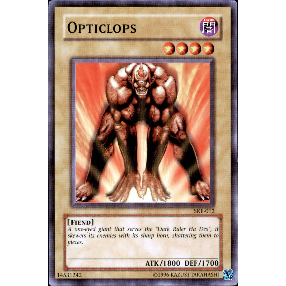 Opticlops SKE-012 Yu-Gi-Oh! Card from the Kaiba Evolution Set