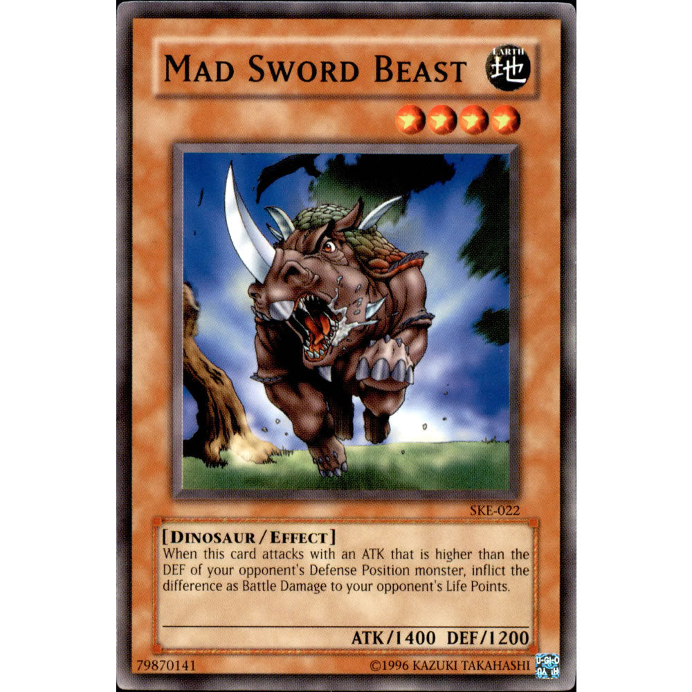 Mad Sword Beast SKE-022 Yu-Gi-Oh! Card from the Kaiba Evolution Set