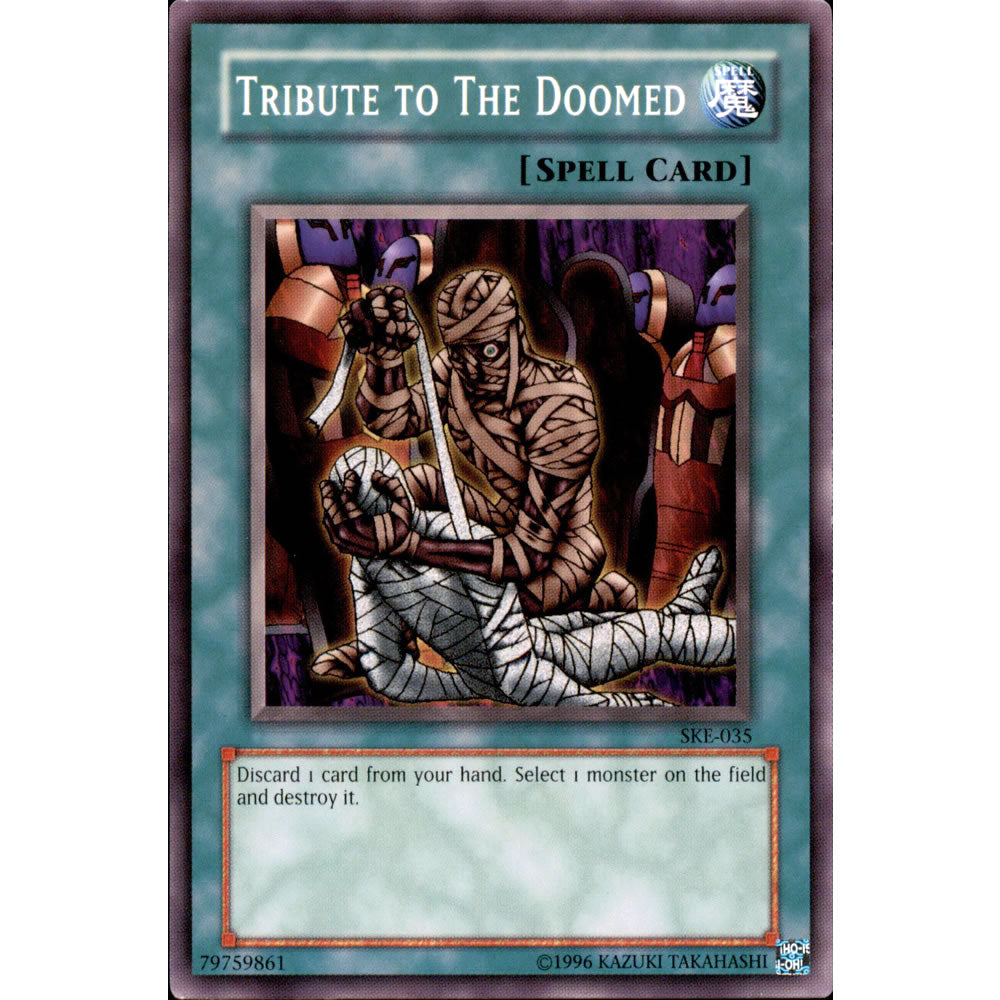 Tribute to the Doomed SKE-035 Yu-Gi-Oh! Card from the Kaiba Evolution Set