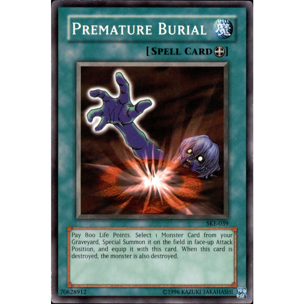 Premature Burial SKE-039 Yu-Gi-Oh! Card from the Kaiba Evolution Set