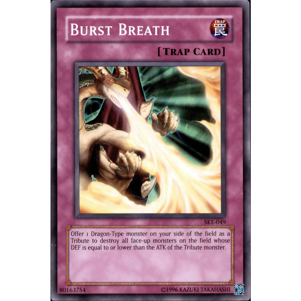 Burst Breath SKE-049 Yu-Gi-Oh! Card from the Kaiba Evolution Set