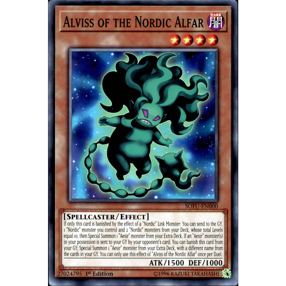 Alviss of the Nordic Alfar SOFU-EN000 Yu-Gi-Oh! Card from the Soul Fusion Set