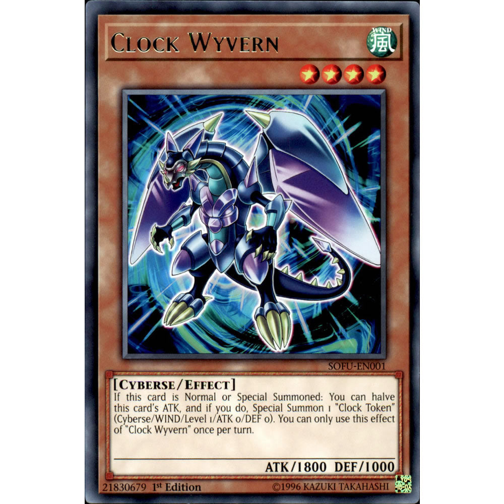 Clock Wyvern SOFU-EN001 Yu-Gi-Oh! Card from the Soul Fusion Set