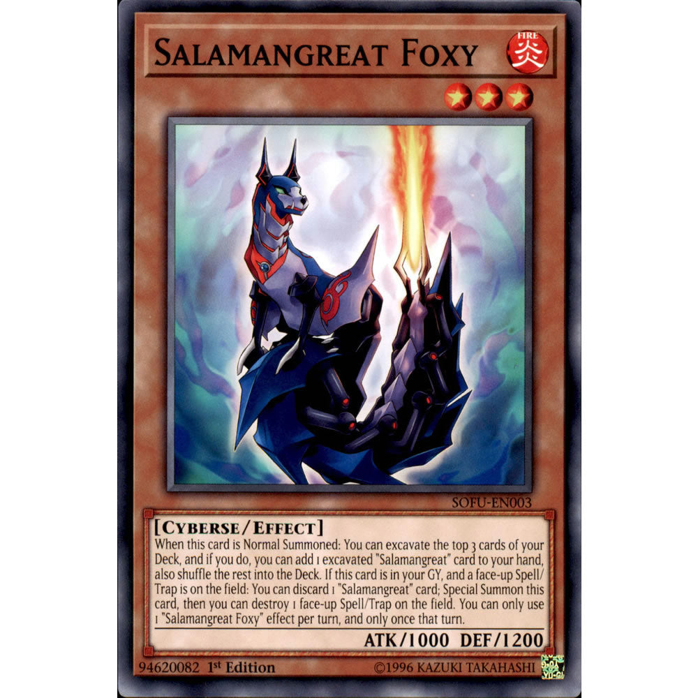 Salamangreat Foxy SOFU-EN003 Yu-Gi-Oh! Card from the Soul Fusion Set