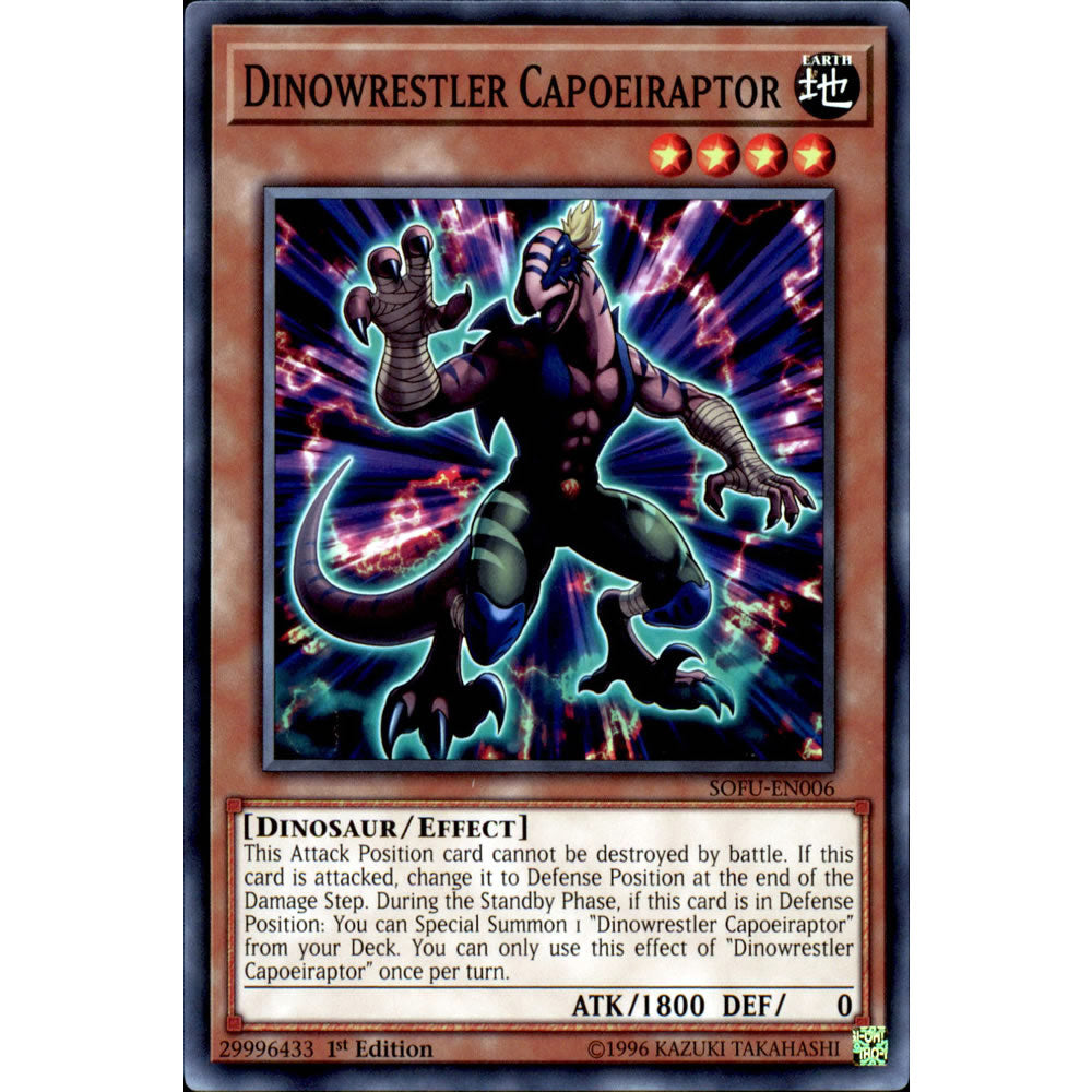 Dinowrestler Capoeiraptor SOFU-EN006 Yu-Gi-Oh! Card from the Soul Fusion Set