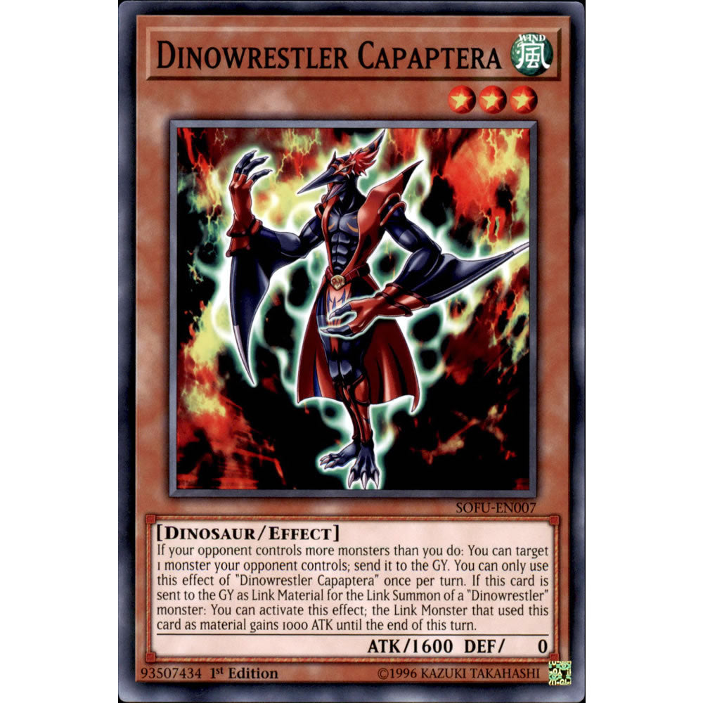 Dinowrestler Capaptera SOFU-EN007 Yu-Gi-Oh! Card from the Soul Fusion Set