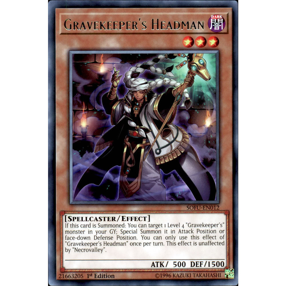 Gravekeeper's Headman SOFU-EN012 Yu-Gi-Oh! Card from the Soul Fusion Set