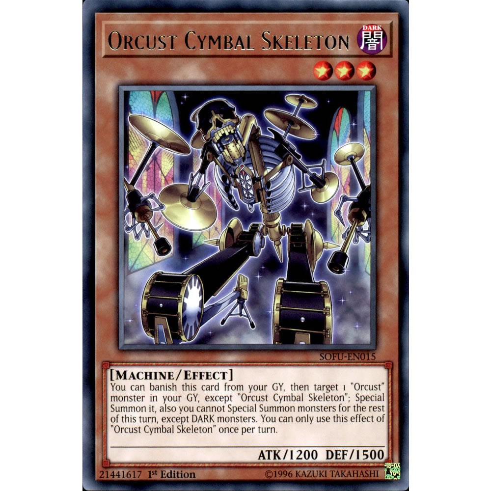 Orcust Cymbal Skeleton SOFU-EN015 Yu-Gi-Oh! Card from the Soul Fusion Set