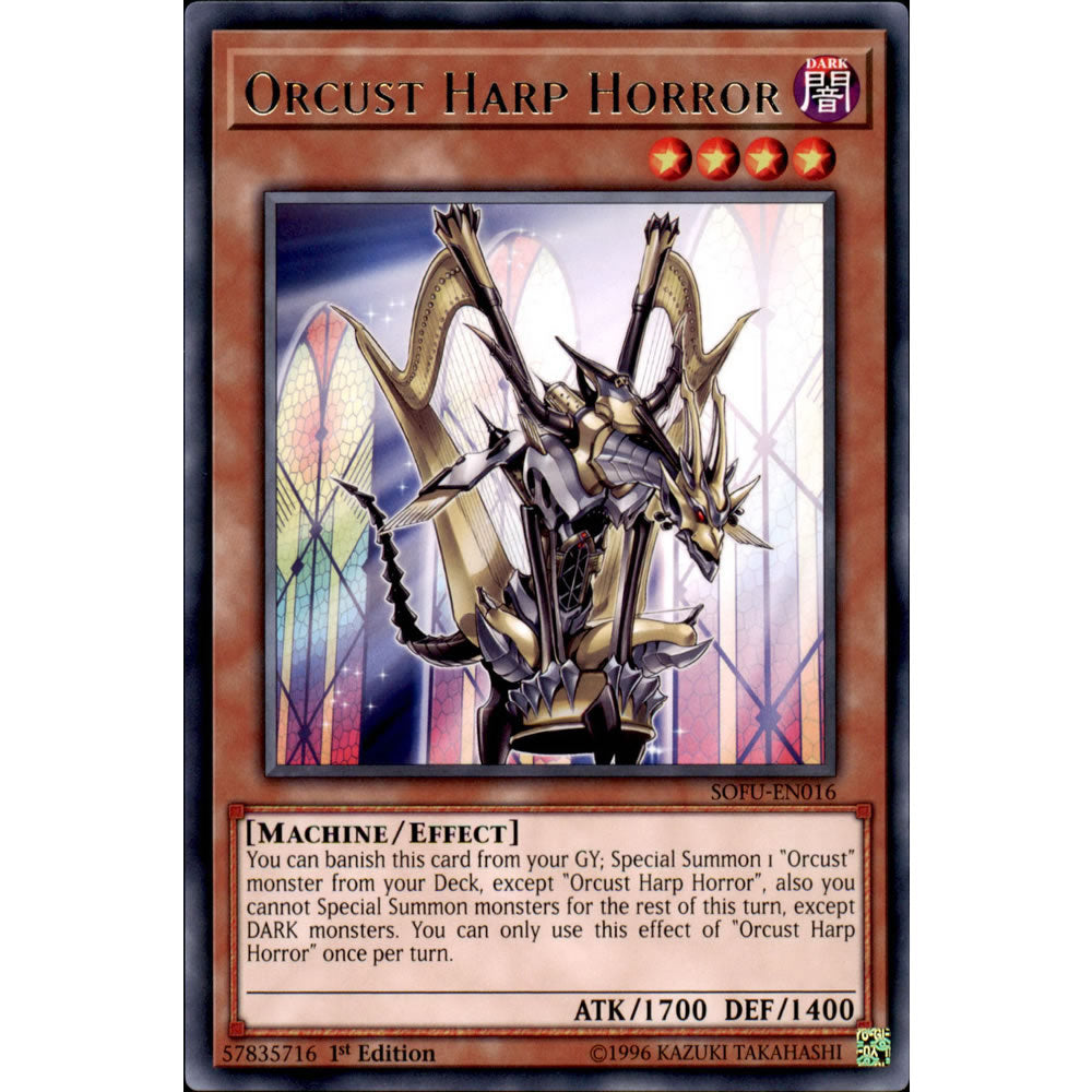 Orcust Harp Horror SOFU-EN016 Yu-Gi-Oh! Card from the Soul Fusion Set