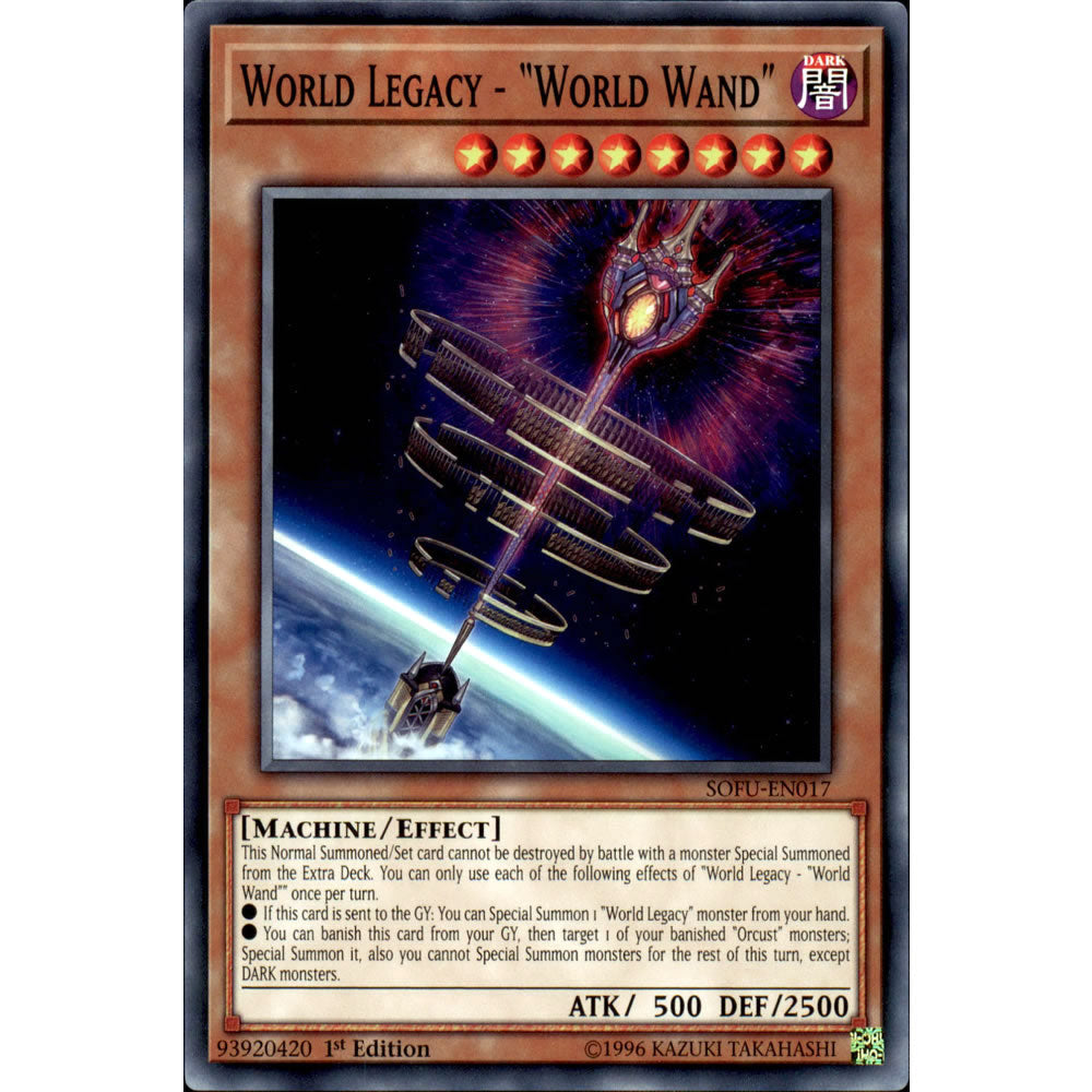 World Legacy - World Wand SOFU-EN017 Yu-Gi-Oh! Card from the Soul Fusion Set