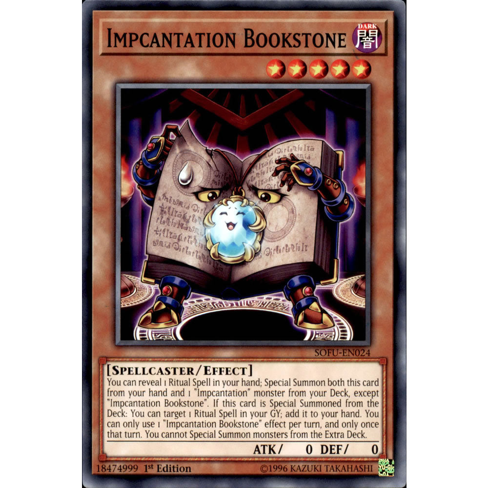 Impcantation Bookstone SOFU-EN024 Yu-Gi-Oh! Card from the Soul Fusion Set