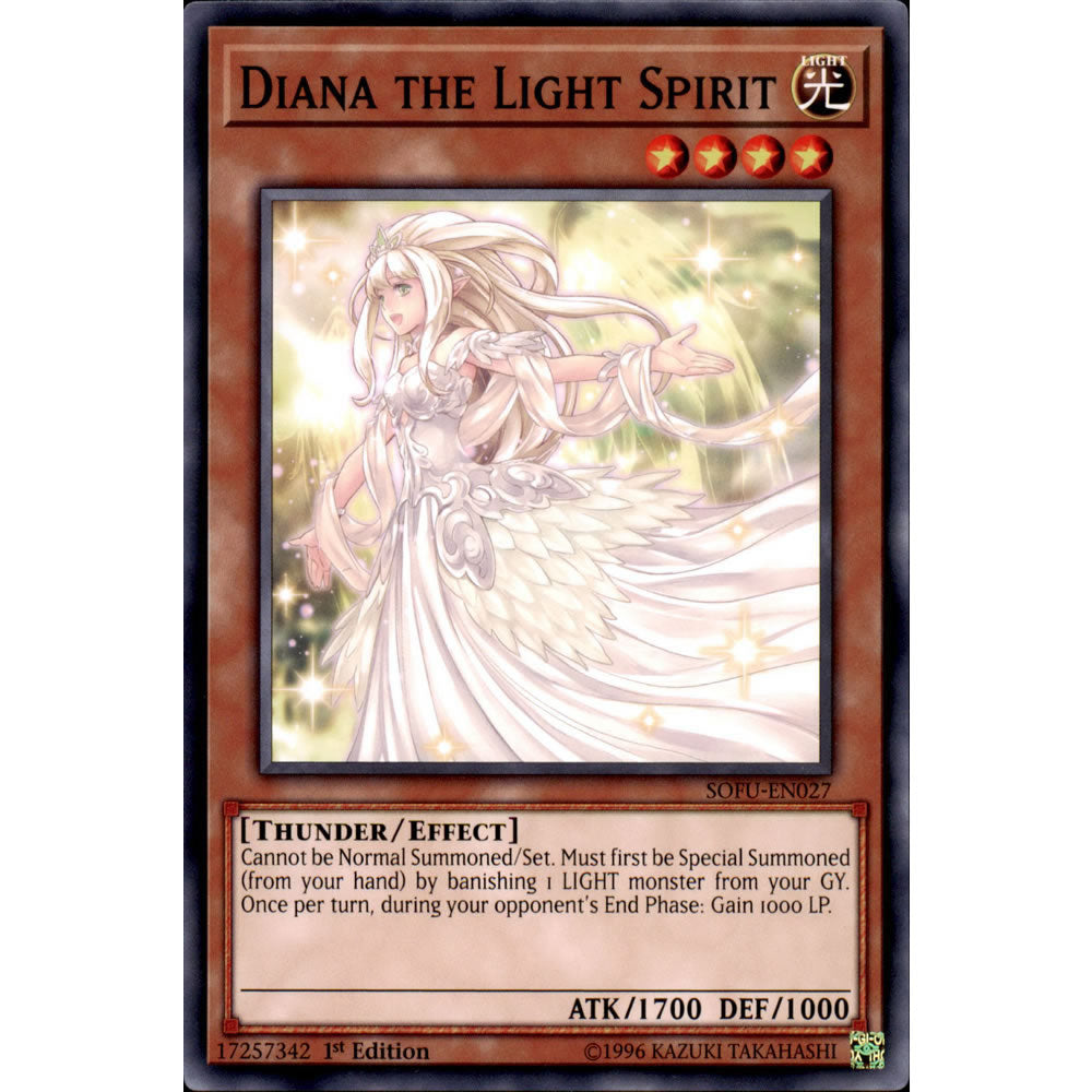 Diana the Light Spirit SOFU-EN027 Yu-Gi-Oh! Card from the Soul Fusion Set
