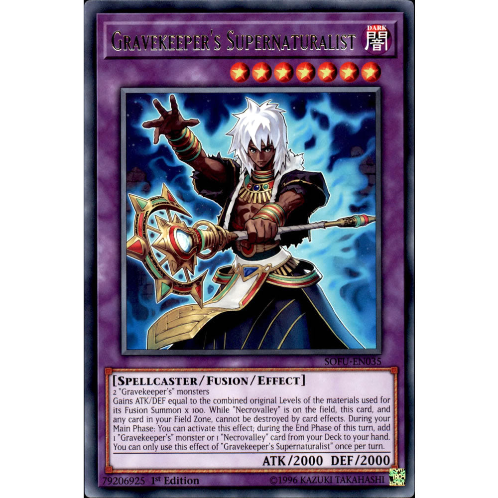 Gravekeeper's Supernaturalist SOFU-EN035 Yu-Gi-Oh! Card from the Soul Fusion Set