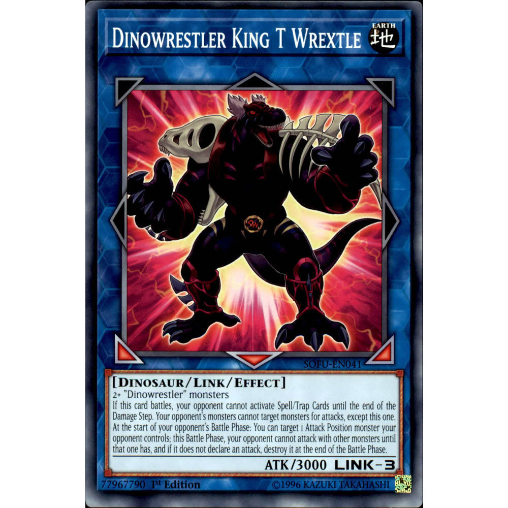 Dinowrestler King T Wrextle SOFU-EN041 Yu-Gi-Oh! Card from the Soul Fusion Set