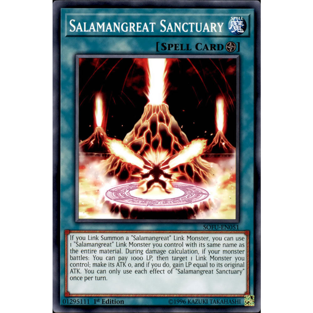 Salamangreat Sanctuary SOFU-EN051 Yu-Gi-Oh! Card from the Soul Fusion Set