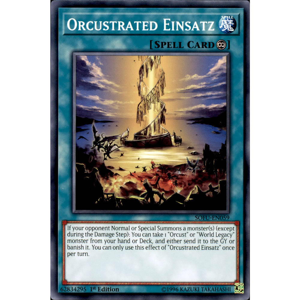 Orcustrated Einsatz SOFU-EN059 Yu-Gi-Oh! Card from the Soul Fusion Set