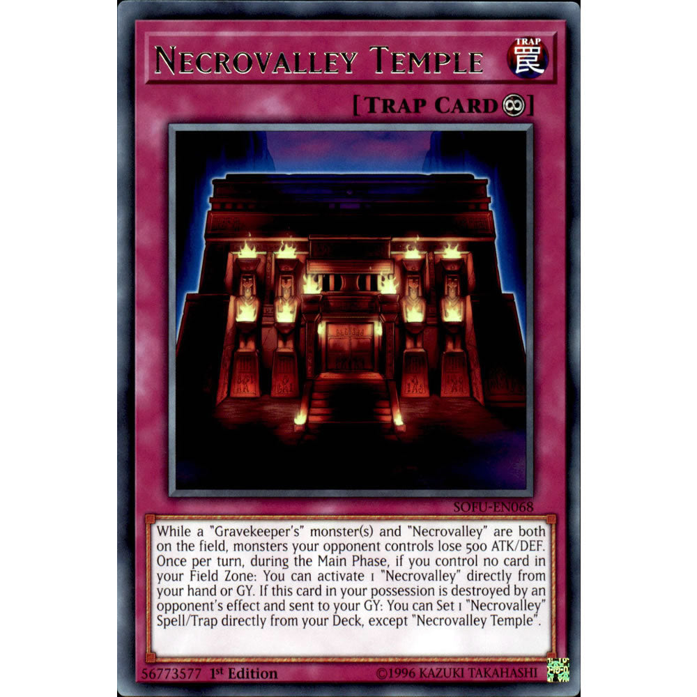 Necrovalley Temple SOFU-EN068 Yu-Gi-Oh! Card from the Soul Fusion Set