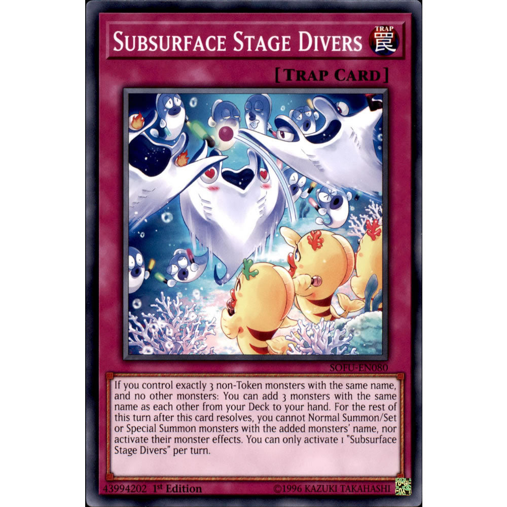 Subsurface Stage Divers SOFU-EN080 Yu-Gi-Oh! Card from the Soul Fusion Set