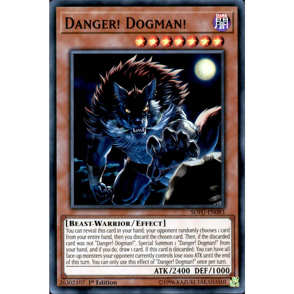 Danger! Dogman! SOFU-EN083 Yu-Gi-Oh! Card from the Soul Fusion Set
