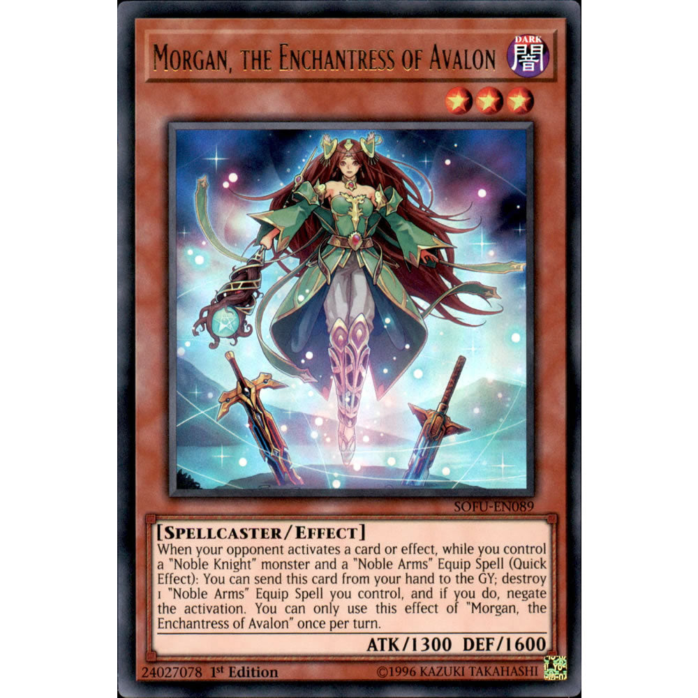 Morgan, the Enchantress of Avalon SOFU-EN089 Yu-Gi-Oh! Card from the Soul Fusion Set