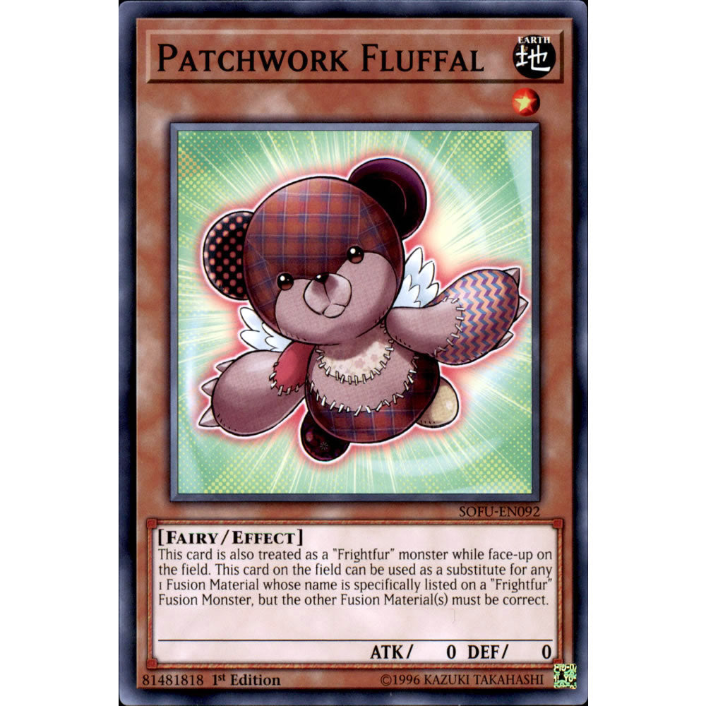 Fluffal Patchwork SOFU-EN092 Yu-Gi-Oh! Card from the Soul Fusion Set