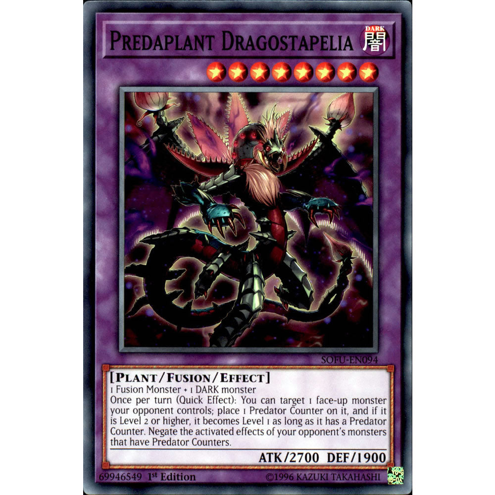Predaplant Dragostapelia SOFU-EN094 Yu-Gi-Oh! Card from the Soul Fusion Set