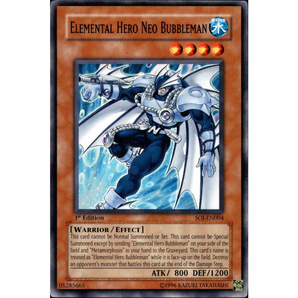 Elemental Hero Neo Bubbleman SOI-EN004 Yu-Gi-Oh! Card from the Shadow of Infinity Set