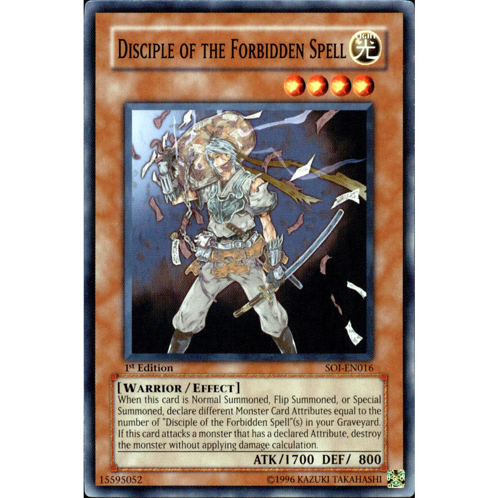 Disciple of the Forbidden Spell SOI-EN016 Yu-Gi-Oh! Card from the Shadow of Infinity Set