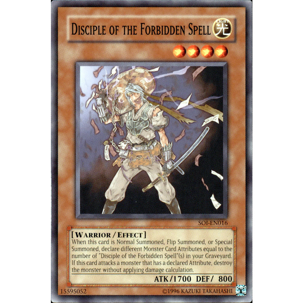 Disciple of the Forbidden Spell SOI-EN016 Yu-Gi-Oh! Card from the Shadow of Infinity Set