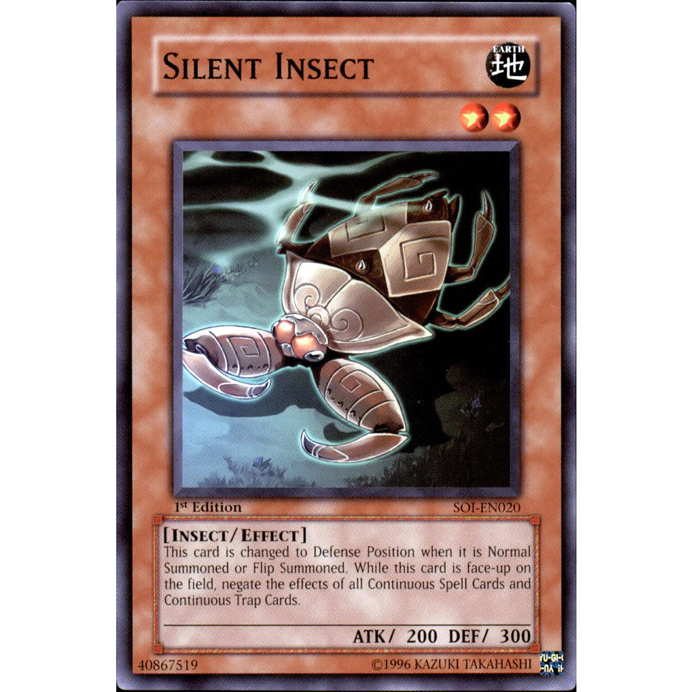 Silent Insect SOI-EN020 Yu-Gi-Oh! Card from the Shadow of Infinity Set