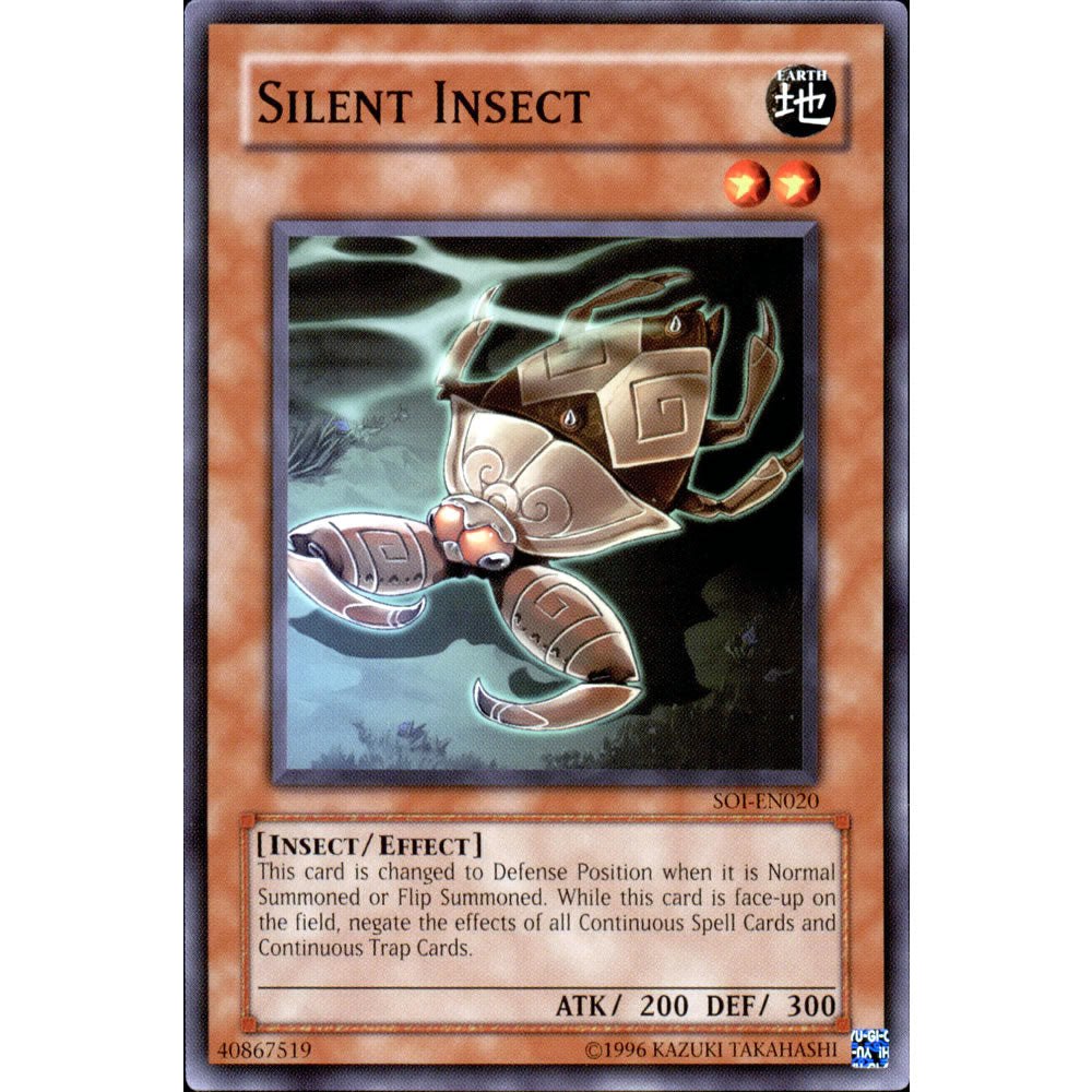 Silent Insect SOI-EN020 Yu-Gi-Oh! Card from the Shadow of Infinity Set