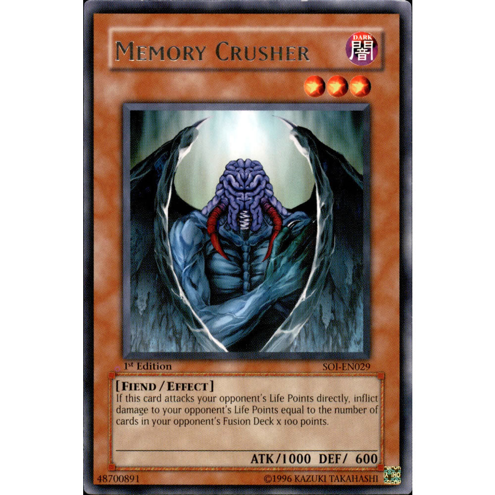 Memory Crusher SOI-EN029 Yu-Gi-Oh! Card from the Shadow of Infinity Set
