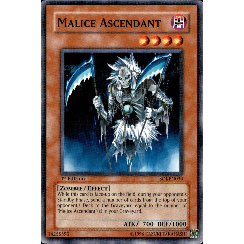 Malice Ascendant SOI-EN030 Yu-Gi-Oh! Card from the Shadow of Infinity Set