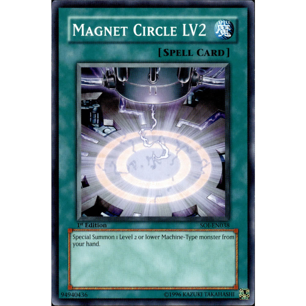 Magnet Circle LV2 SOI-EN038 Yu-Gi-Oh! Card from the Shadow of Infinity Set