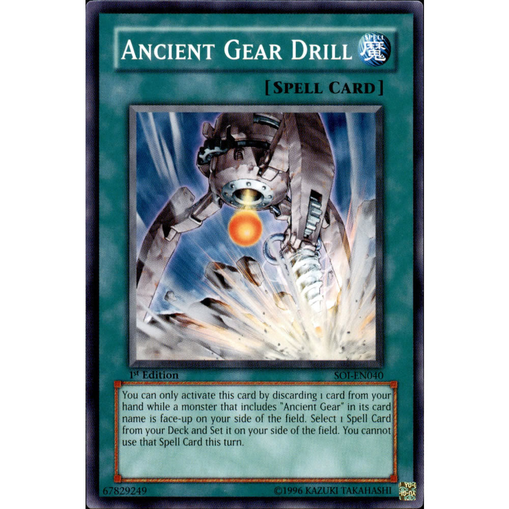 Ancient Gear Drill SOI-EN040 Yu-Gi-Oh! Card from the Shadow of Infinity Set