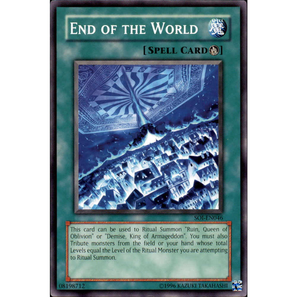 End of the World SOI-EN046 Yu-Gi-Oh! Card from the Shadow of Infinity Set