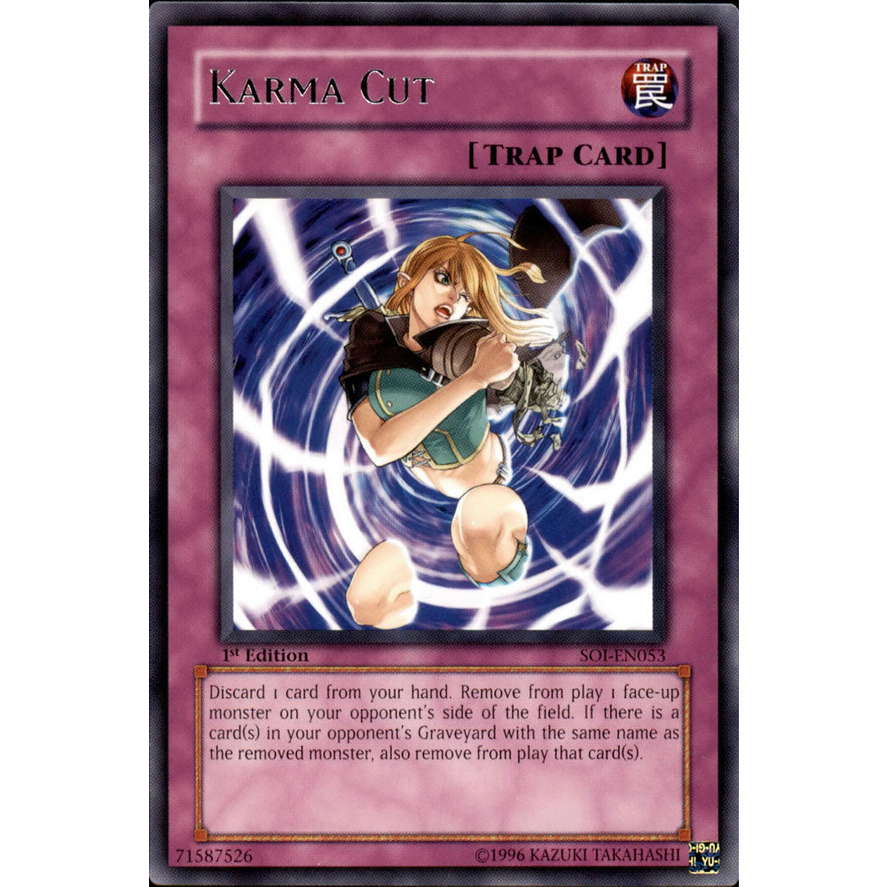 Karma Cut SOI-EN053 Yu-Gi-Oh! Card from the Shadow of Infinity Set