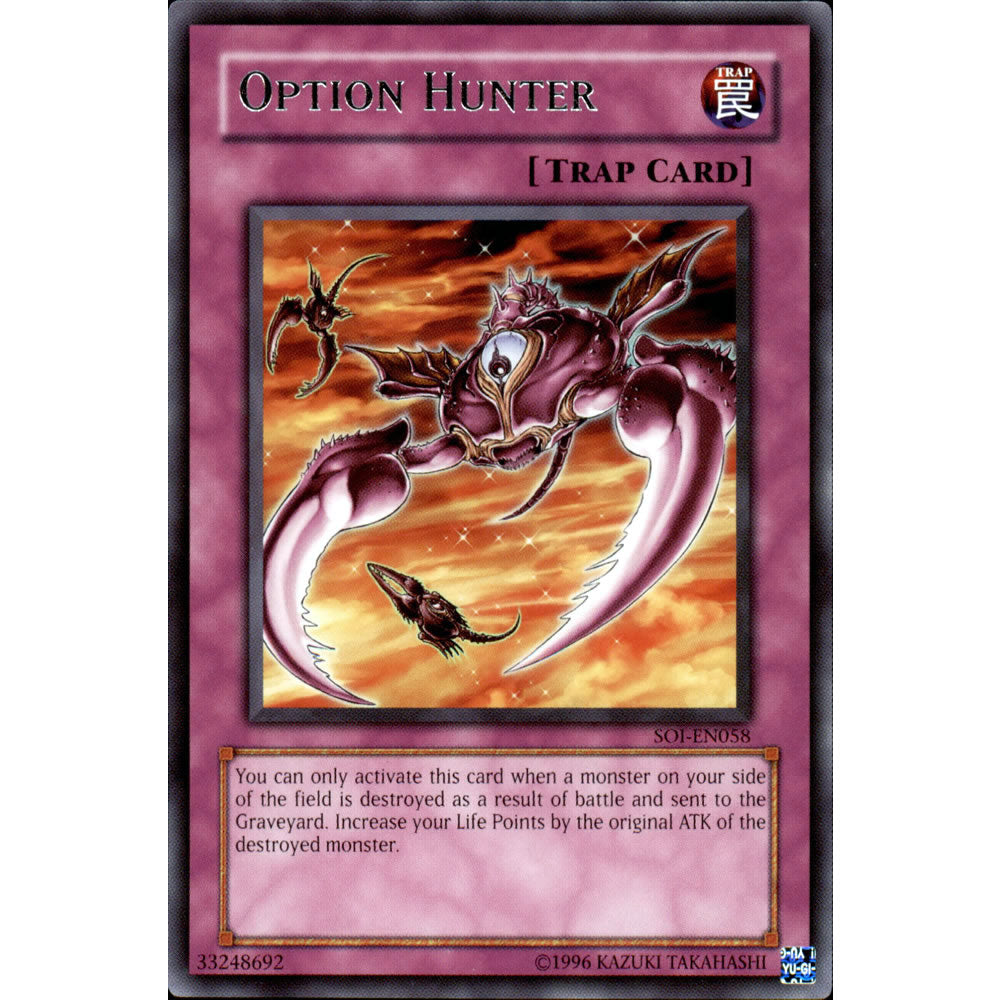 Option Hunter SOI-EN058 Yu-Gi-Oh! Card from the Shadow of Infinity Set
