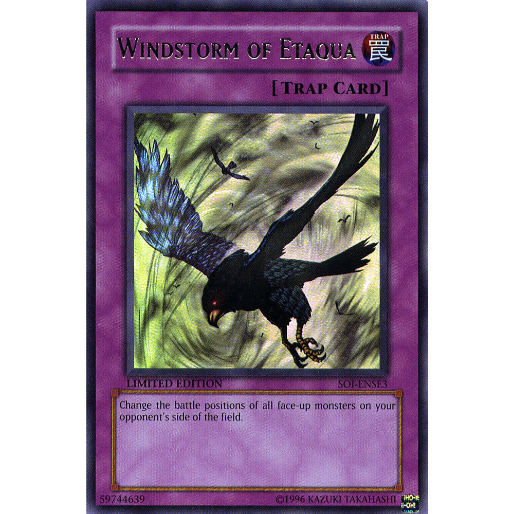 Windstorm of Etaqua SOI-ENSE3 Yu-Gi-Oh! Card from the Shadow of Infinity Special Edition Set