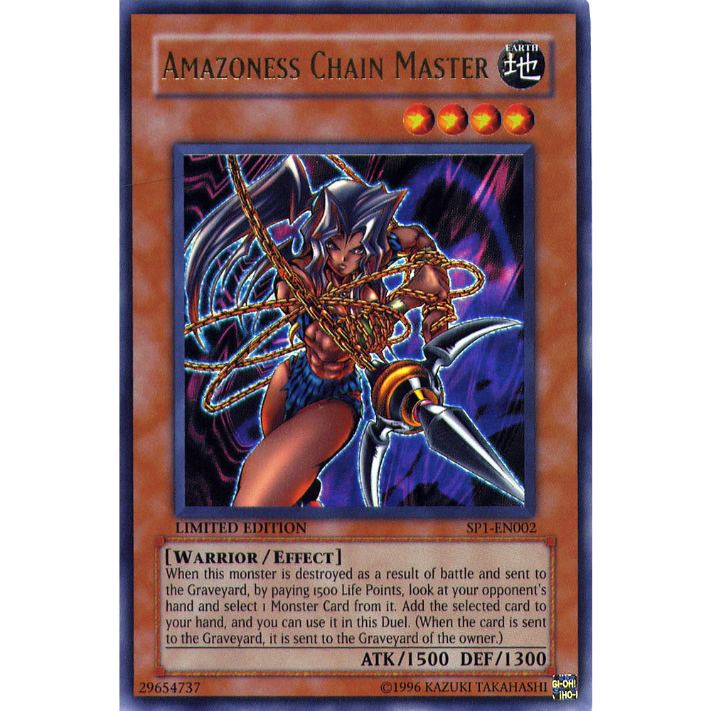 Amazoness Chain Master SP1-EN002 Yu-Gi-Oh! Card from the Sneak Preview 1 Set