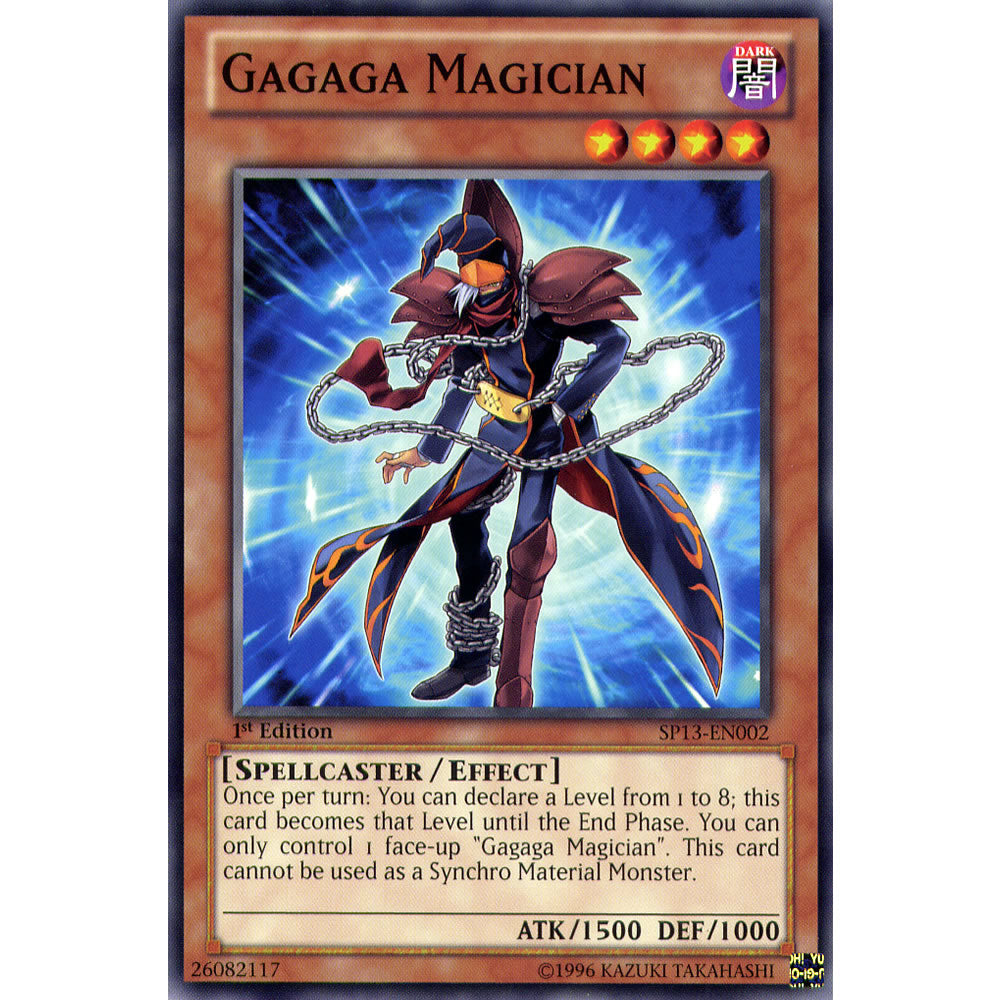 Gagaga Magician SP13-EN002 Yu-Gi-Oh! Card from the Star Pack 2013 Set