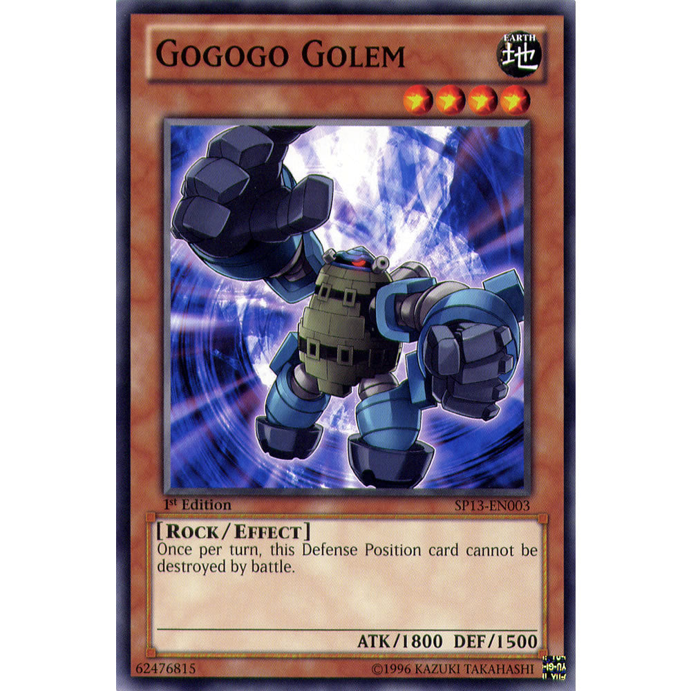 Gogogo Golem SP13-EN003 Yu-Gi-Oh! Card from the Star Pack 2013 Set
