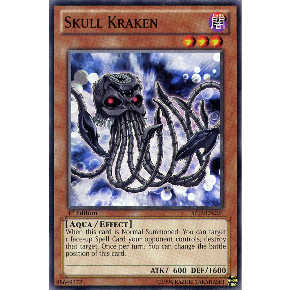 Skull Kraken SP13-EN007 Yu-Gi-Oh! Card from the Star Pack 2013 Set